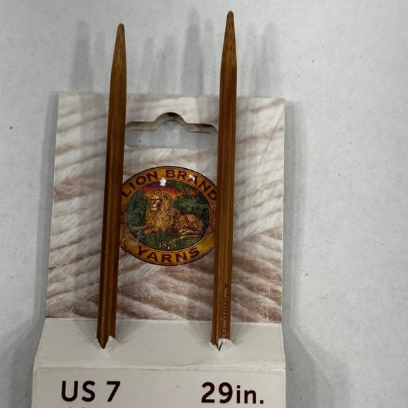 Lion Brand Yarns Bamboo Circular Knitting Needles Size US 7 29 Inch New - Picture 3 of 7
